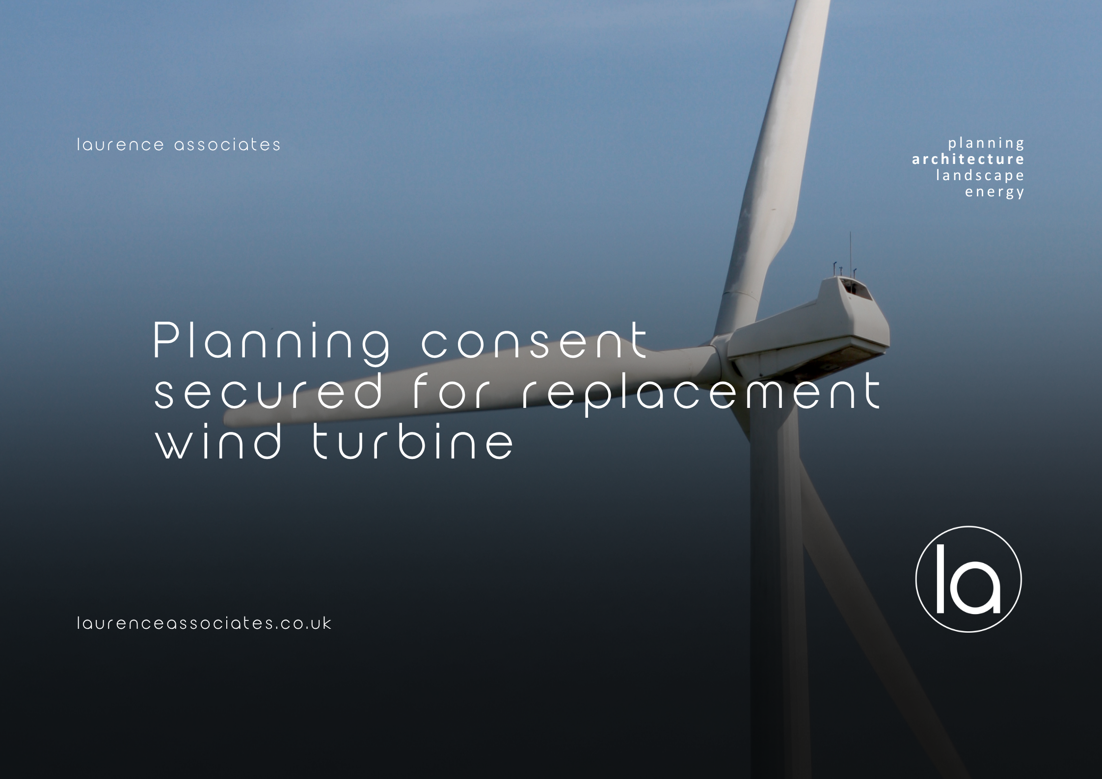 Planning consent secured for replacement wind turbine